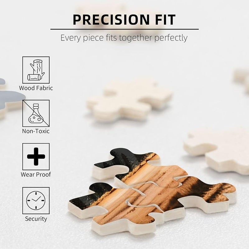 Phayah Elk In The Meadow 1000 قطعة لغز للأبعاد 29.5 × 19.7 بوصة ديكور المنزل - Image 4